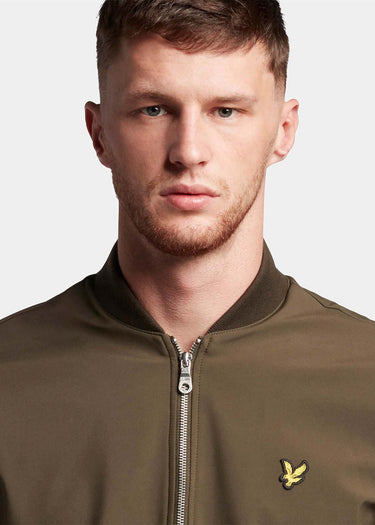 Lyle & Scott Jassen Softshell bomber jacket - olive