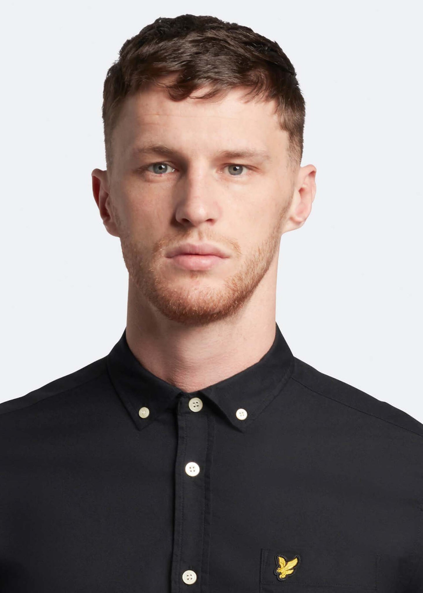 Lyle & Scott Overhemden Oxford shirt - jet black