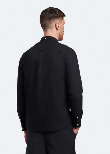 Lyle & Scott Overhemden Oxford shirt - jet black