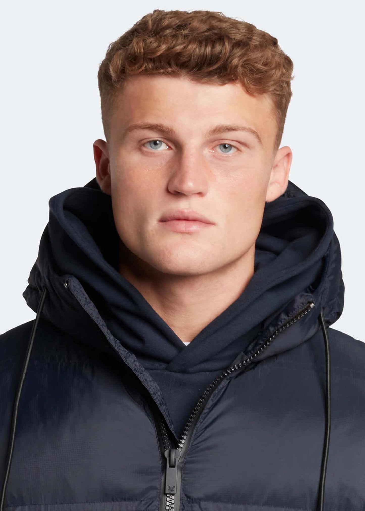 Lyle & Scott Jassen Sculptural puffer jacket - dark navy