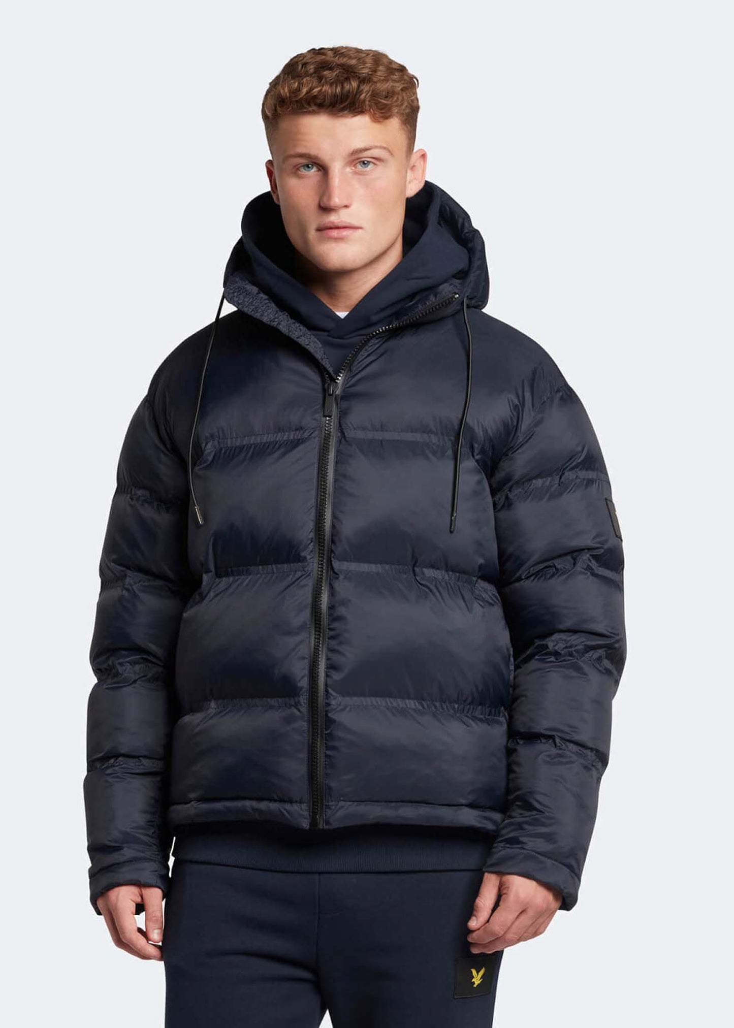 Lyle & Scott Jassen Sculptural puffer jacket - dark navy