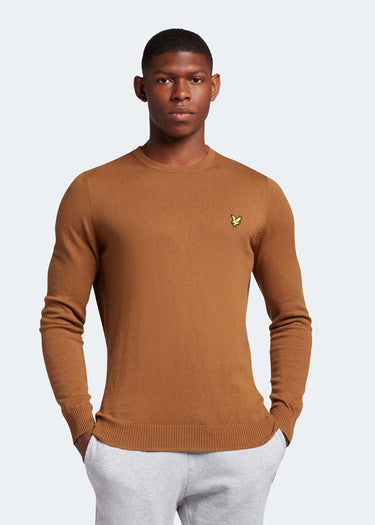 Lyle & Scott Truien Cotton merino crew jumper - anniversary gold