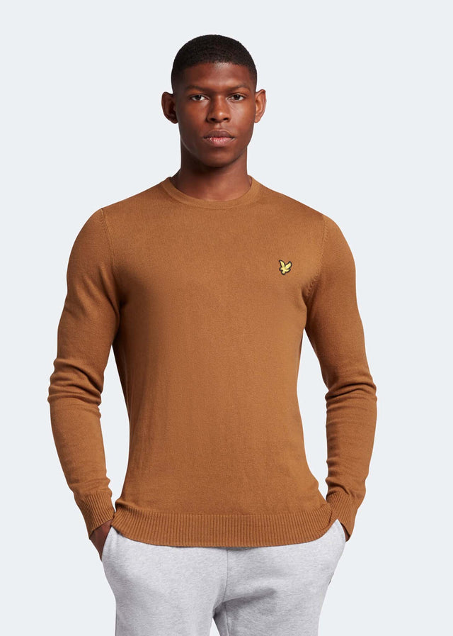 Lyle & Scott Truien Cotton merino crew jumper - anniversary gold