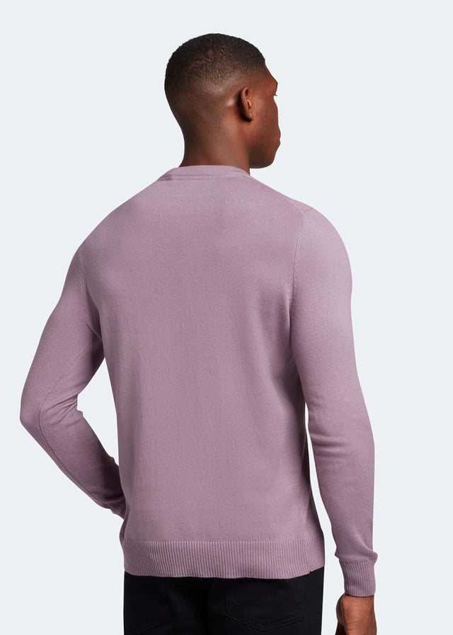 Lyle & Scott Truien Cotton merino crew jumper - billboard purple