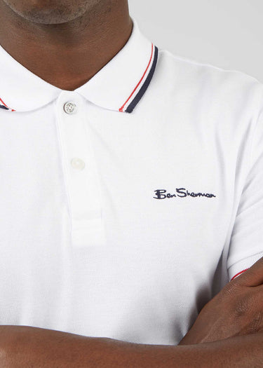 Ben Sherman Polo's Signature polo - white