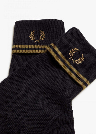 Fred Perry Handschoenen Twin tipped merino wool gloves - black shadedston