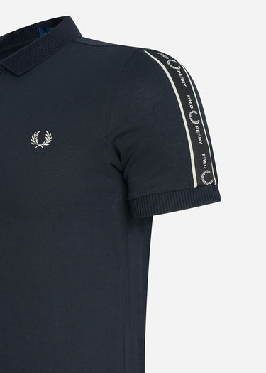 Fred Perry Polo's Taped sleeve polo shirt - black