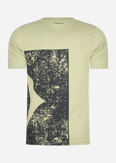 MA.Strum T-shirts Stencil block print tee - tea