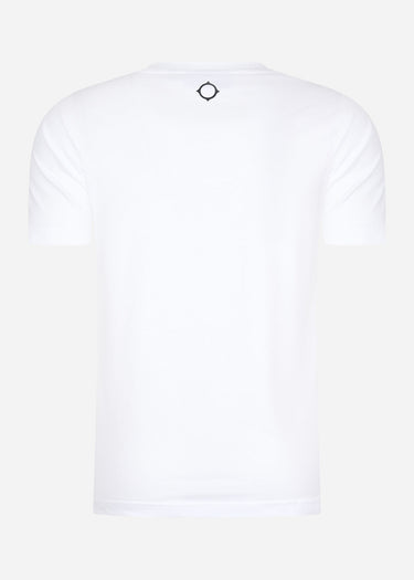MA.Strum T-shirts MA.Strum block print tee - optic white