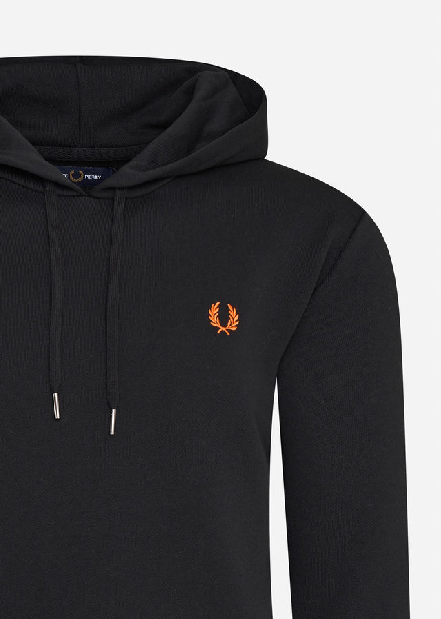 Fred Perry Hoodies Laurel wreath hooded sweatshirt - black