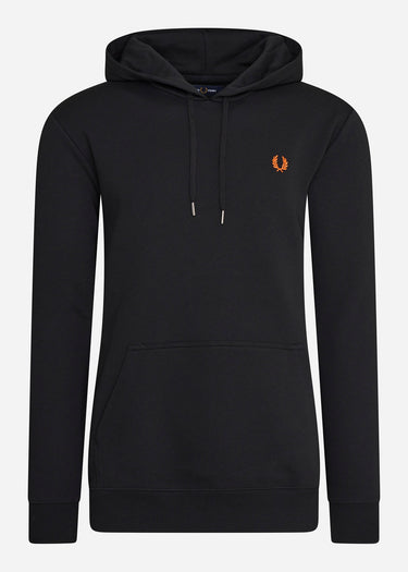 Fred Perry Hoodies Laurel wreath hooded sweatshirt - black
