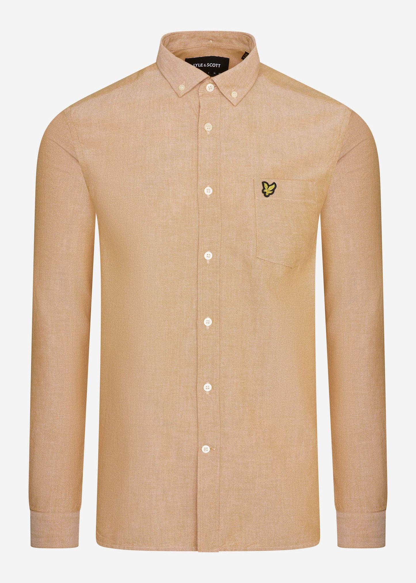 Lyle & Scott Overhemden Oxford shirt - sunflower white