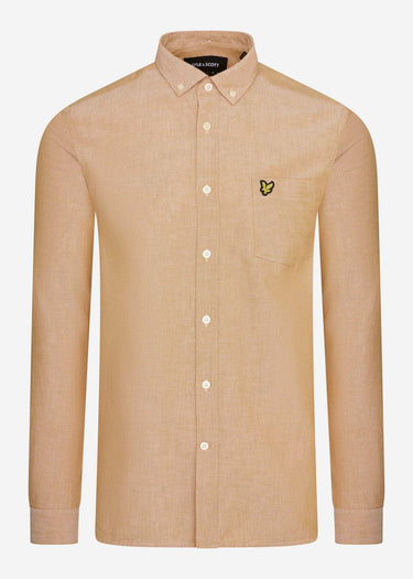 Lyle & Scott Overhemden  Oxford shirt - sunflower white