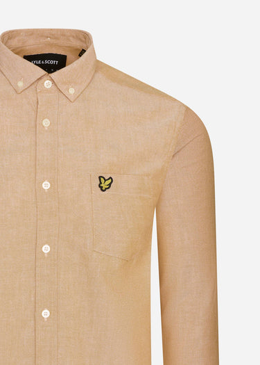 Lyle & Scott Overhemden  Oxford shirt - sunflower white