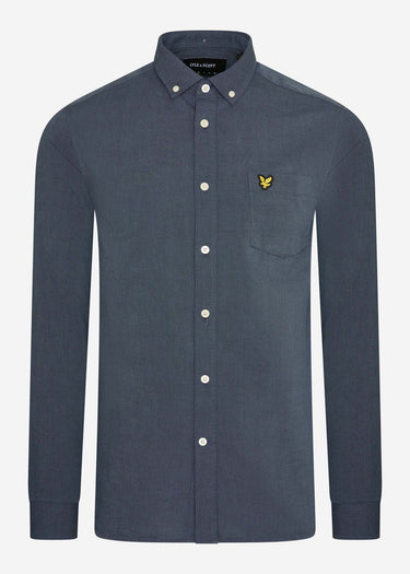 Lyle & Scott Overhemden  Oxford shirt - slate blue