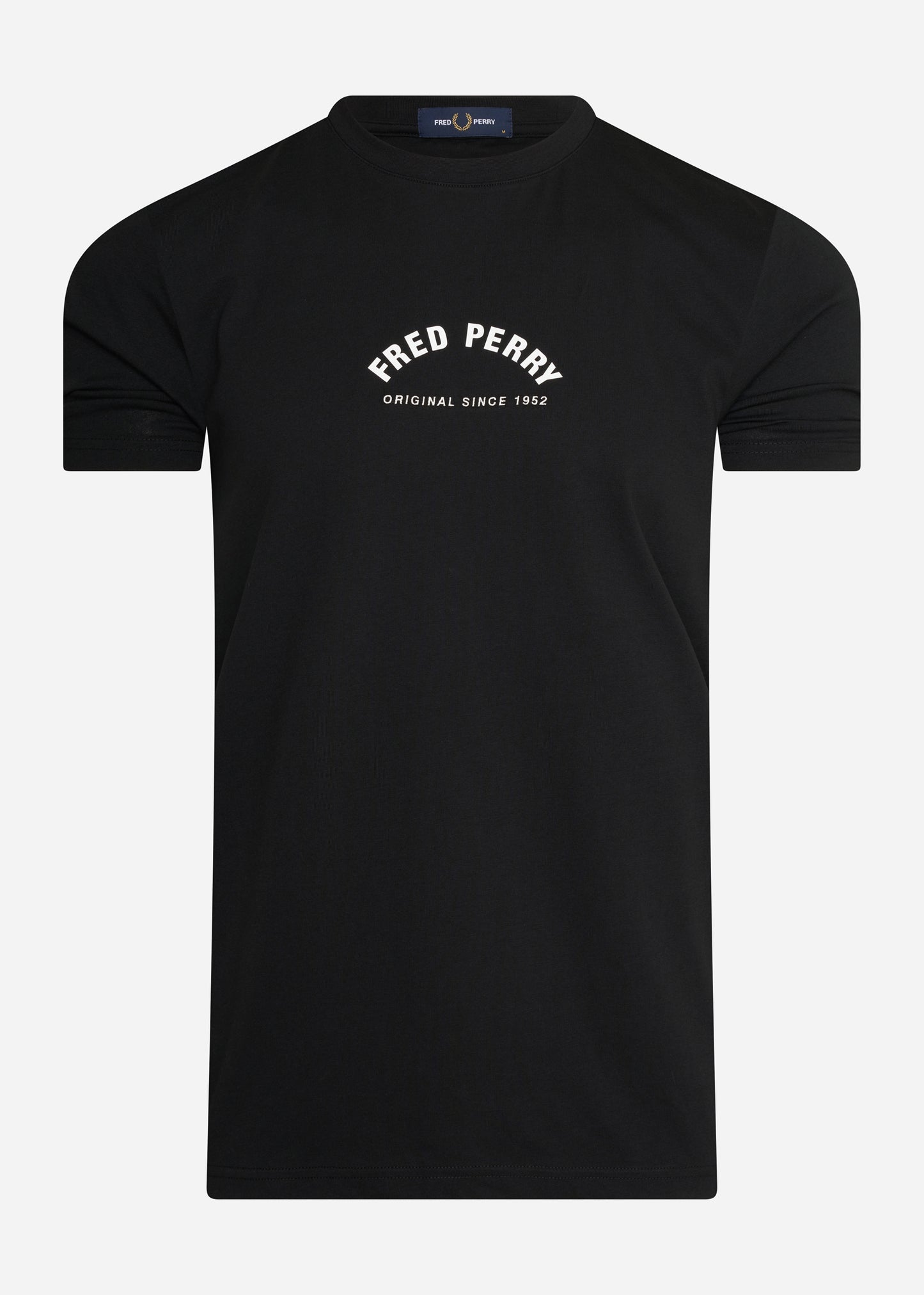 Fred Perry T-shirts Arch branding t-shirt - black