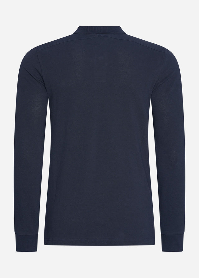 MA.Strum Longsleeve Polo's LS pique polo - ink navy