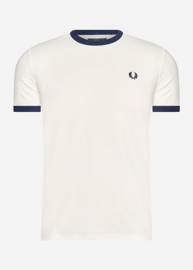 Fred Perry T-shirts Taped ringer t-shirt - snow white