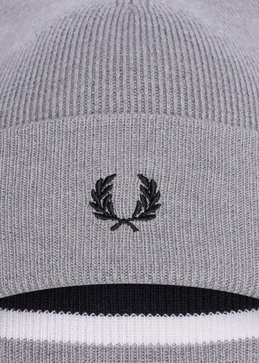 Fred Perry Mutsen Merino wool beanie - steel marl