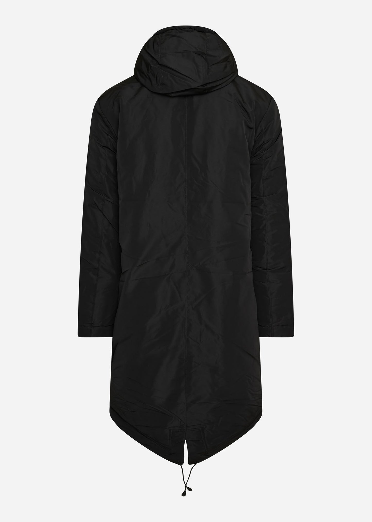 Lyle & Scott Jassen Longline dual pocket parka - jet black