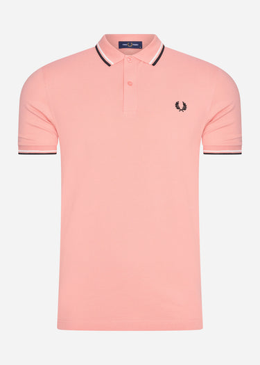 Fred Perry Polo's Twin tipped fred perry shirt - pink peach