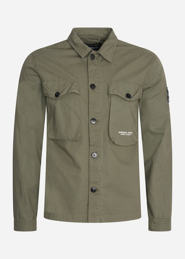Marshall Artist Overshirts Cotton ripstop overshirt - khaki