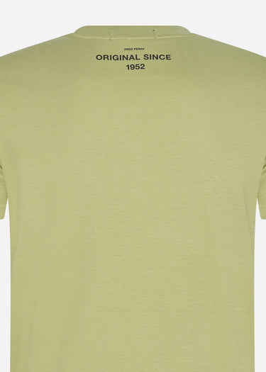 Fred Perry T-shirts Flock laurel wreath t-shirt - sage green