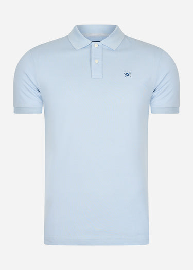 Hackett London Polo's  Cotton pique polo shirt - oxford blue