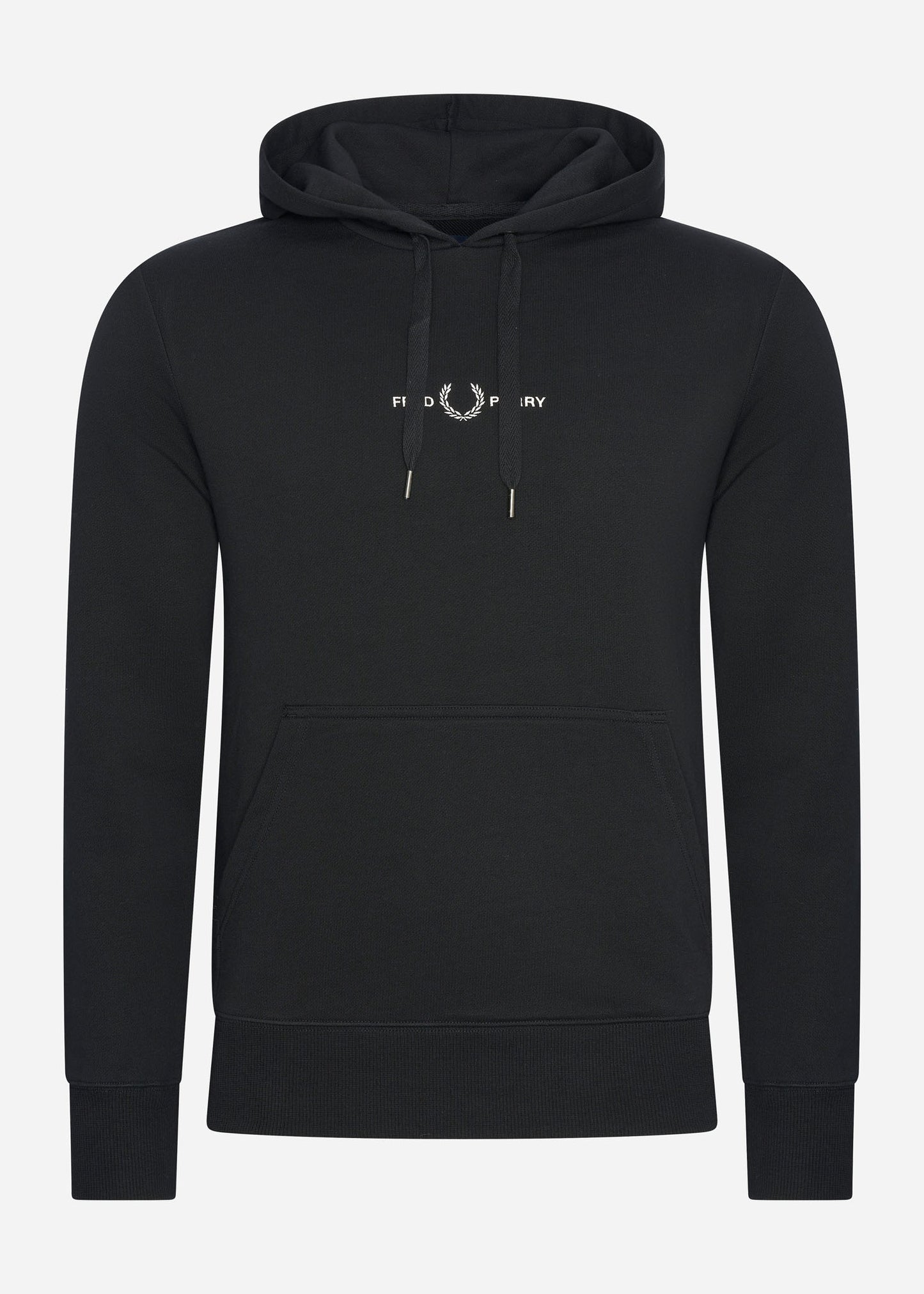 Fred Perry Hoodies Embroidered hooded sweatshirt - black