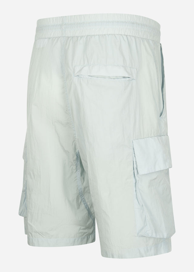 Marshall Artist Korte Broeken Krinkle nylon cargo short - dolphin grey
