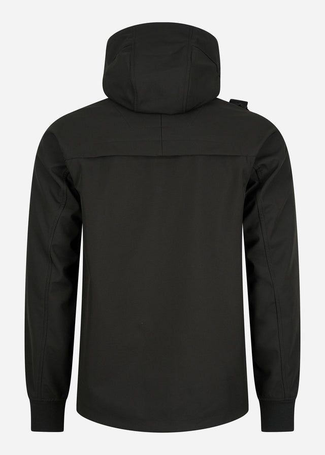MA.Strum Jassen Softshell hooded jacket - jet black