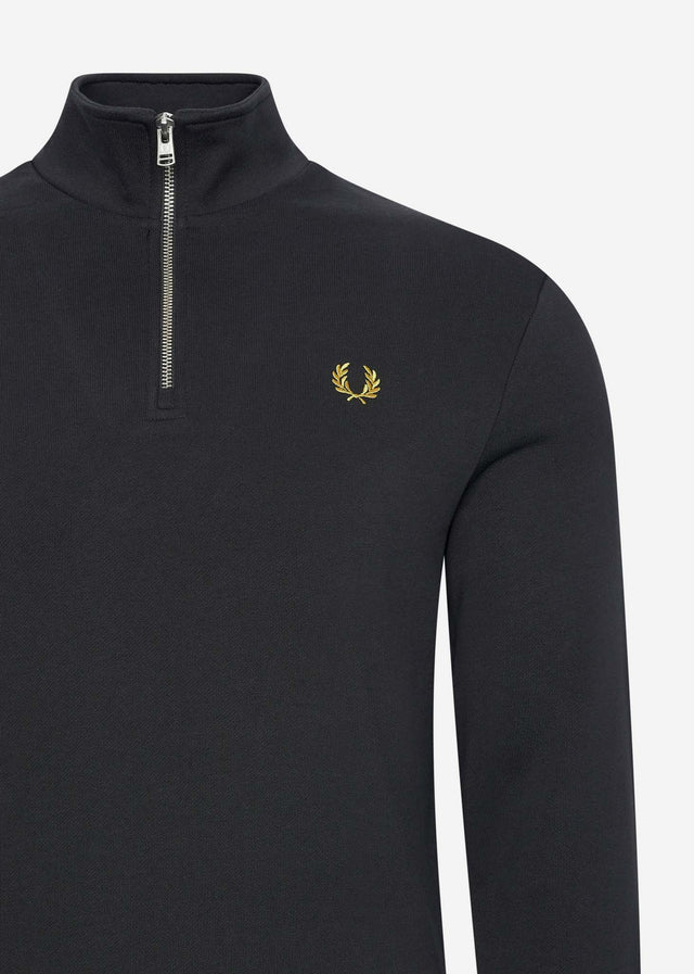 Fred Perry Truien Half zip sweatshirt - black