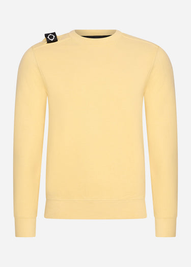 MA.Strum Truien Core crew sweat - mellow yellow