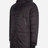 Lyle & Scott Jassen Long line internal padded jacket - jet black