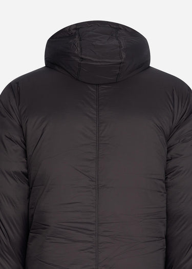 Lyle & Scott Jassen Long line internal padded jacket - jet black