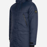 Lyle & Scott Jassen Long line internal padded jacket - dark navy