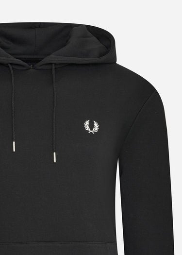 Fred Perry Hoodies Tipped hooded sweatshirt - black