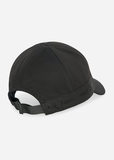 Fred Perry Petten Tonal tape tricot cap - black