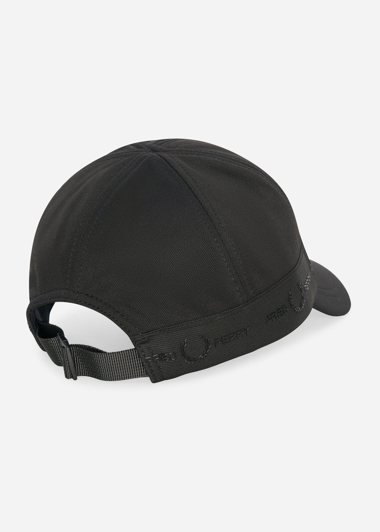 Fred Perry Petten Tonal tape tricot cap - black