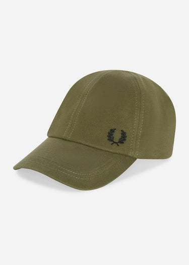 Fred Perry Petten Pique classic cap - military green