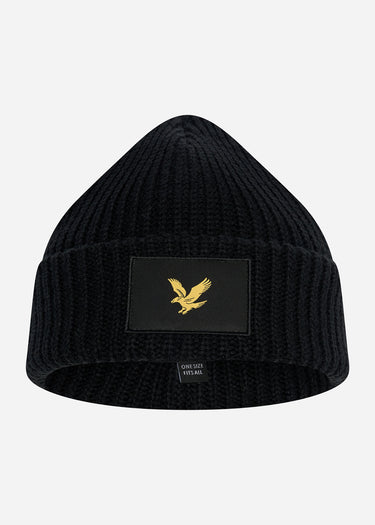 Lyle & Scott Mutsen  Casuals fisherman beanie - jet black