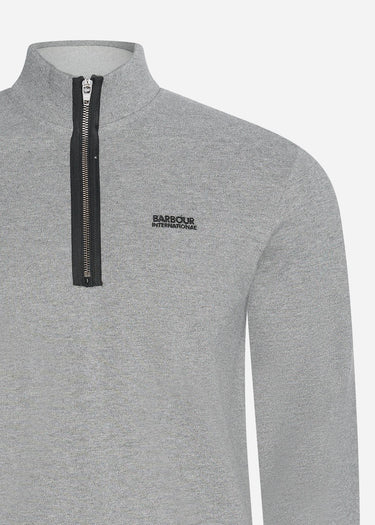 Barbour International Truien Beaker half zip - anthracite marl
