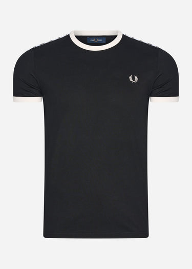 Fred Perry T-shirts Taped ringer t-shirt - black