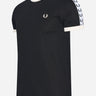 Fred Perry T-shirts Taped ringer t-shirt - black