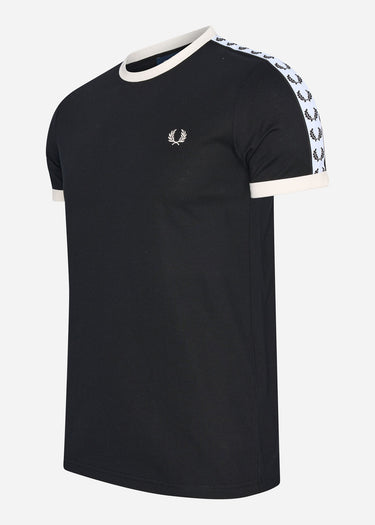 Fred Perry T-shirts Taped ringer t-shirt - black