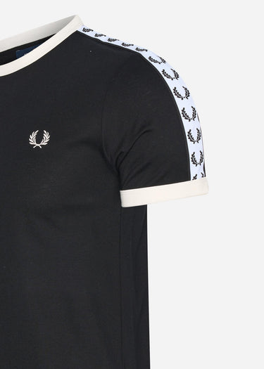 Fred Perry T-shirts Taped ringer t-shirt - black