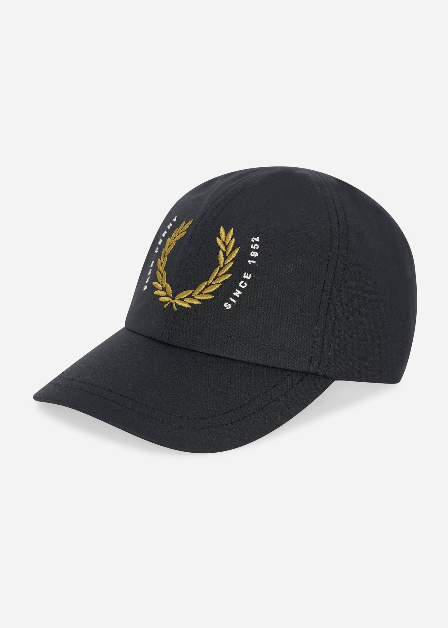 Fred Perry Petten Laurel wreath ripstop cap - black