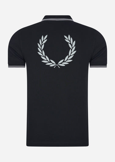 Fred Perry Polo's Back graphic polo shirt - black