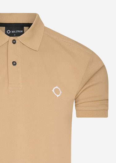 MA.Strum Polo's SS pique polo - sand