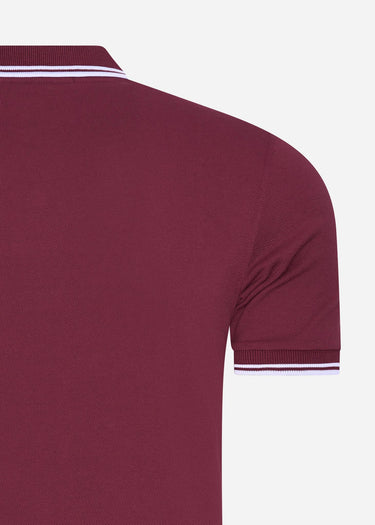 Fred Perry Polo's Twin tipped fred perry shirt - port